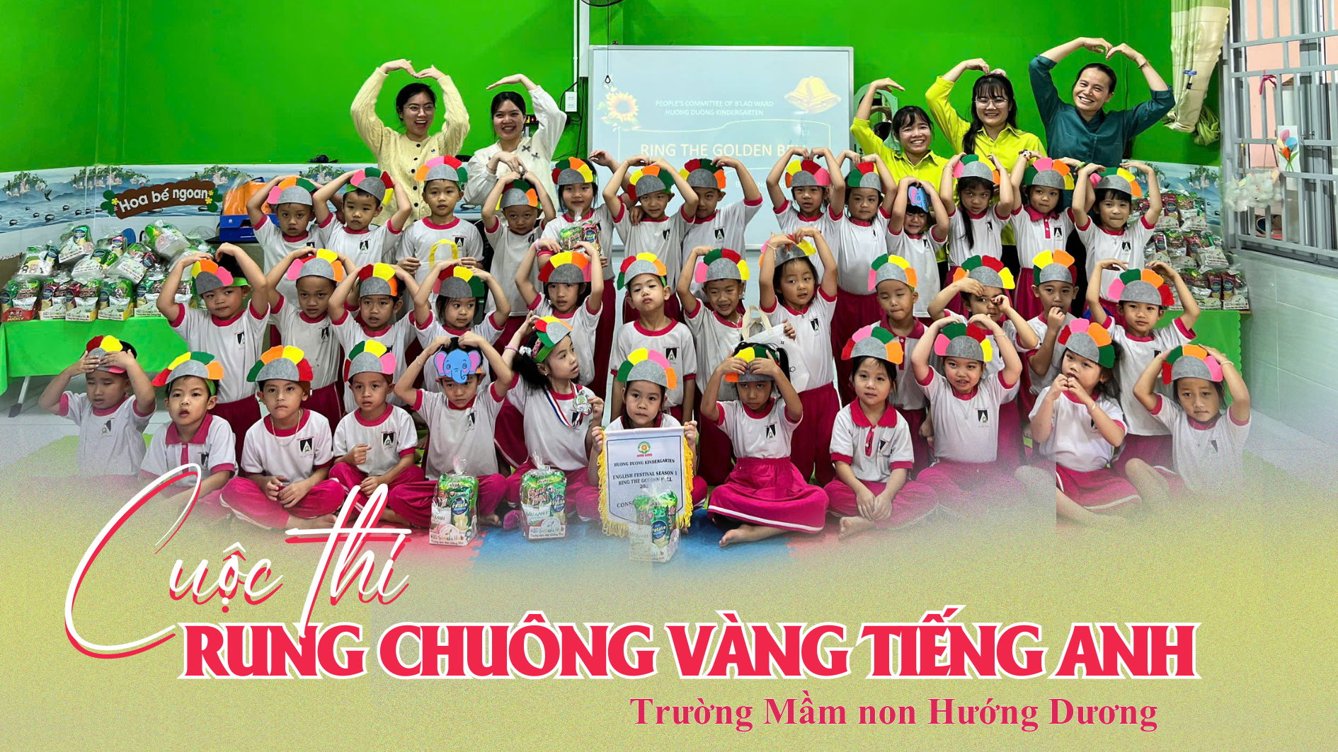 Hội thi Rung Chuông Vàng Tiếng Anh - Trường MN Hướng Dương